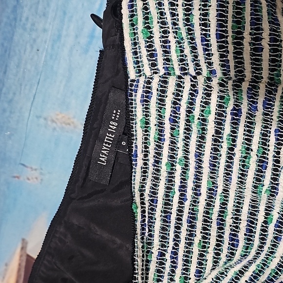 Lafayette 148 New York Striped Skirt Size 0 - Picture 2 of 6